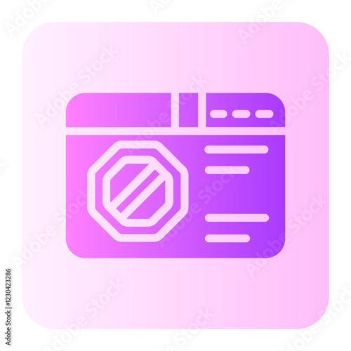 blocker gradient icon
