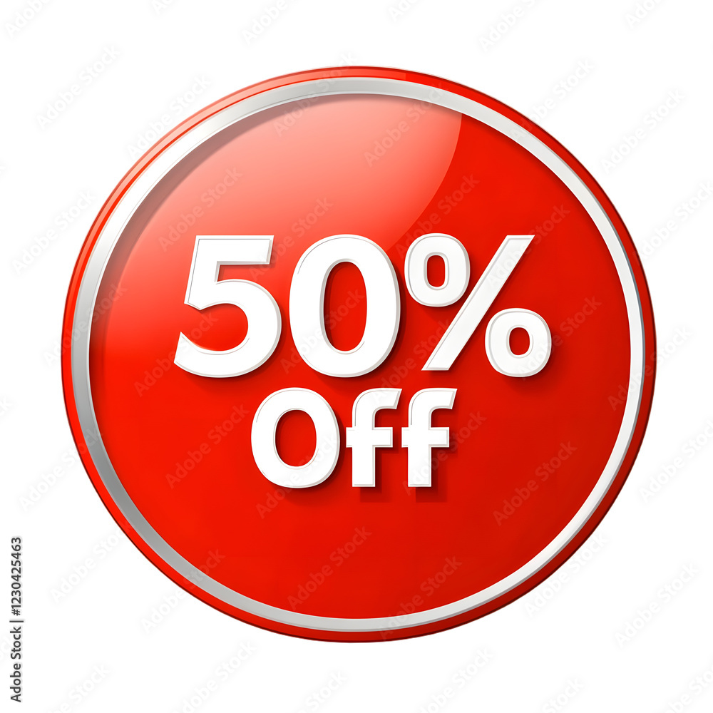 50% off sale sign, Discount 50% Off Sticker with Bold Text, Isolated on Transparent Background 50% off sale sign, Discount 50% Off Sticker with Bold Text, Isolated on Transparent Background