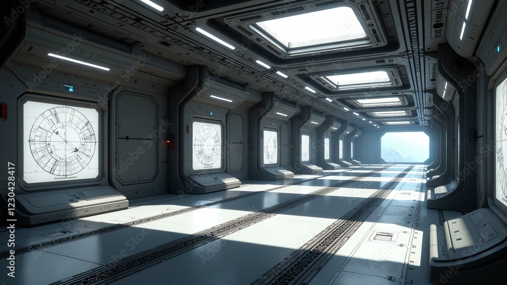 A futuristic space station with three docking modules and an asteroid refinery, highlighted by key light, fill light, and backlight. A futuristic space station with three docking modules and an asteroid refinery, highlighted by key light, fill light, and backlight.