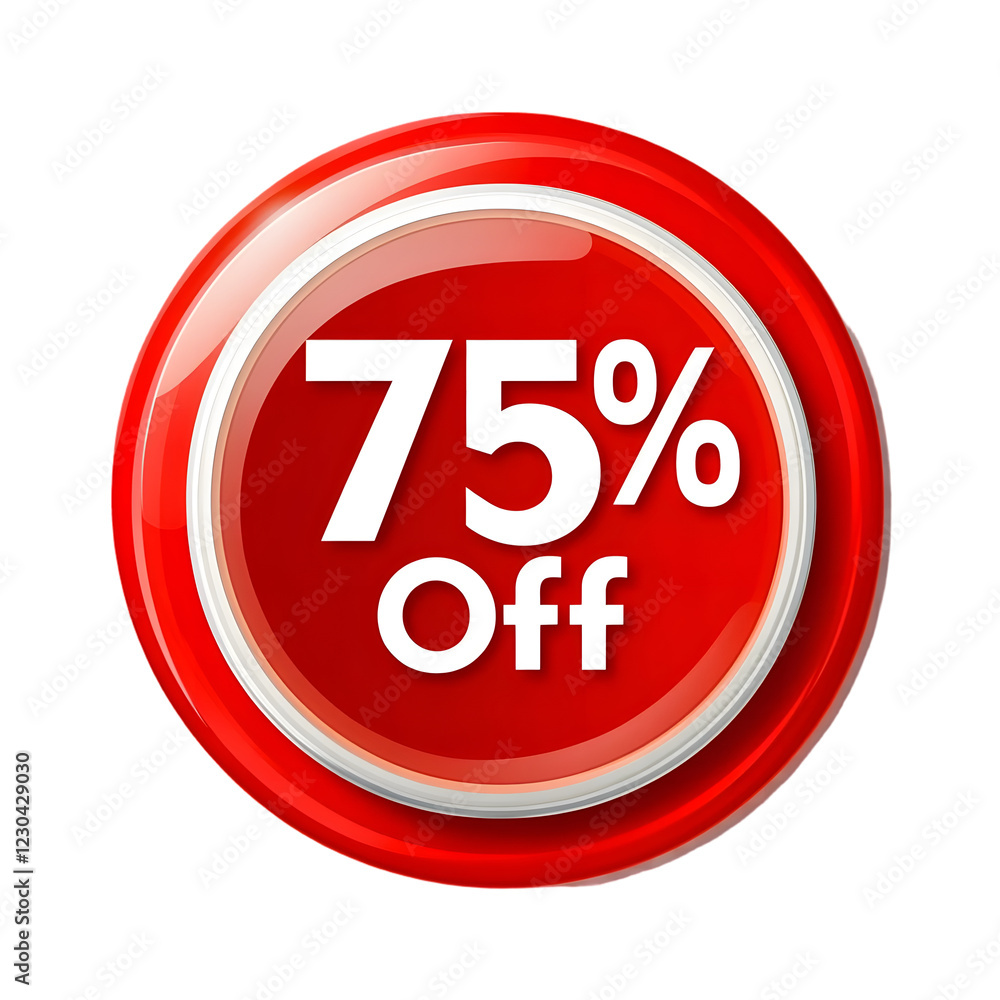 75% off sale sign, Discount 75% Off Sticker with Bold Text, Isolated on Transparent Background 75% off sale sign, Discount 75% Off Sticker with Bold Text, Isolated on Transparent Background
