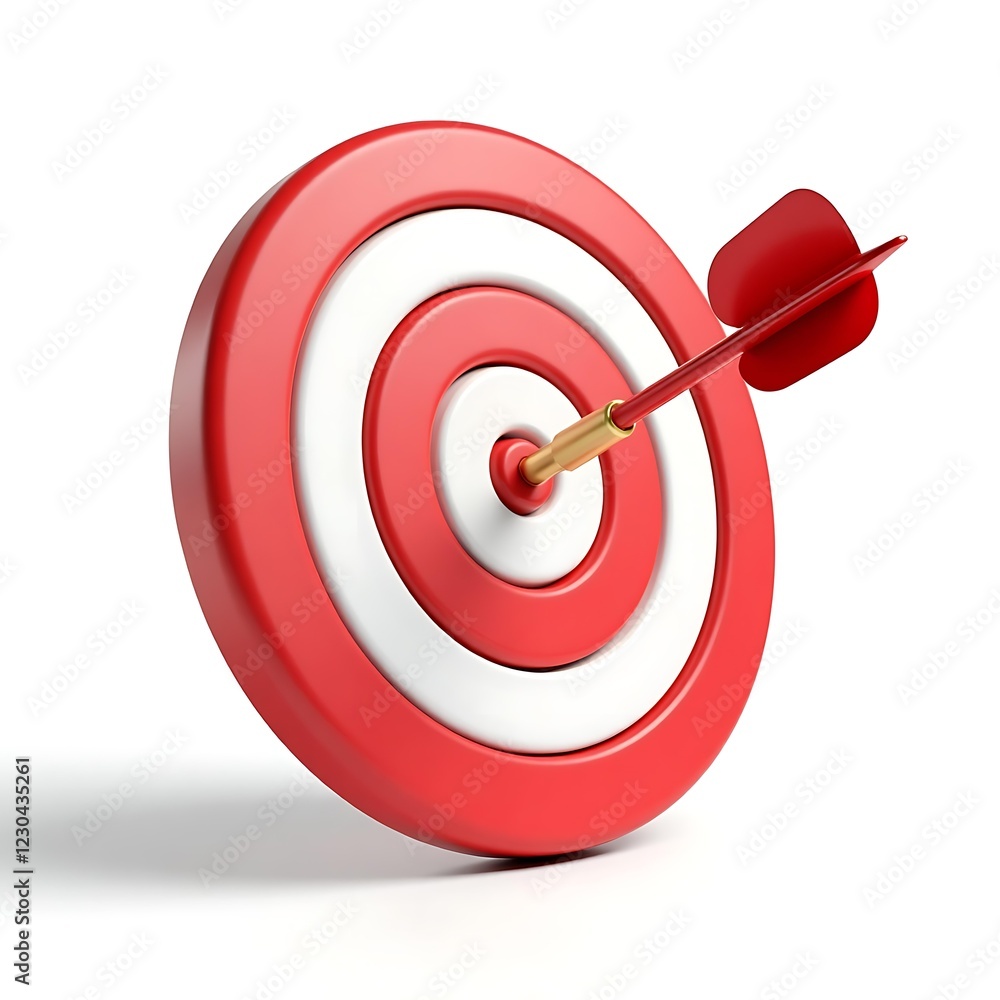 Bullseye Target with Arrow