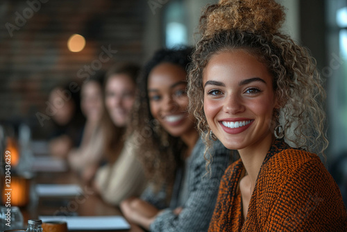 Diverse Business Team Sitting Around Table in Office for Productive Meeting