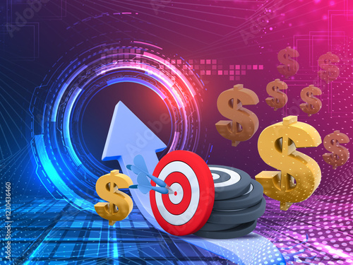 Business Growth and Target Achievement Concept