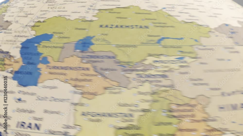 Atlas map of the world globe spinning zooming in and focusing on the country of Croatia. Showing area, motion video stock in HD and 4K Atlas map of the world globe spinning zooming in and focusing on the country of Croatia. Showing area, motion video stock in HD and 4K