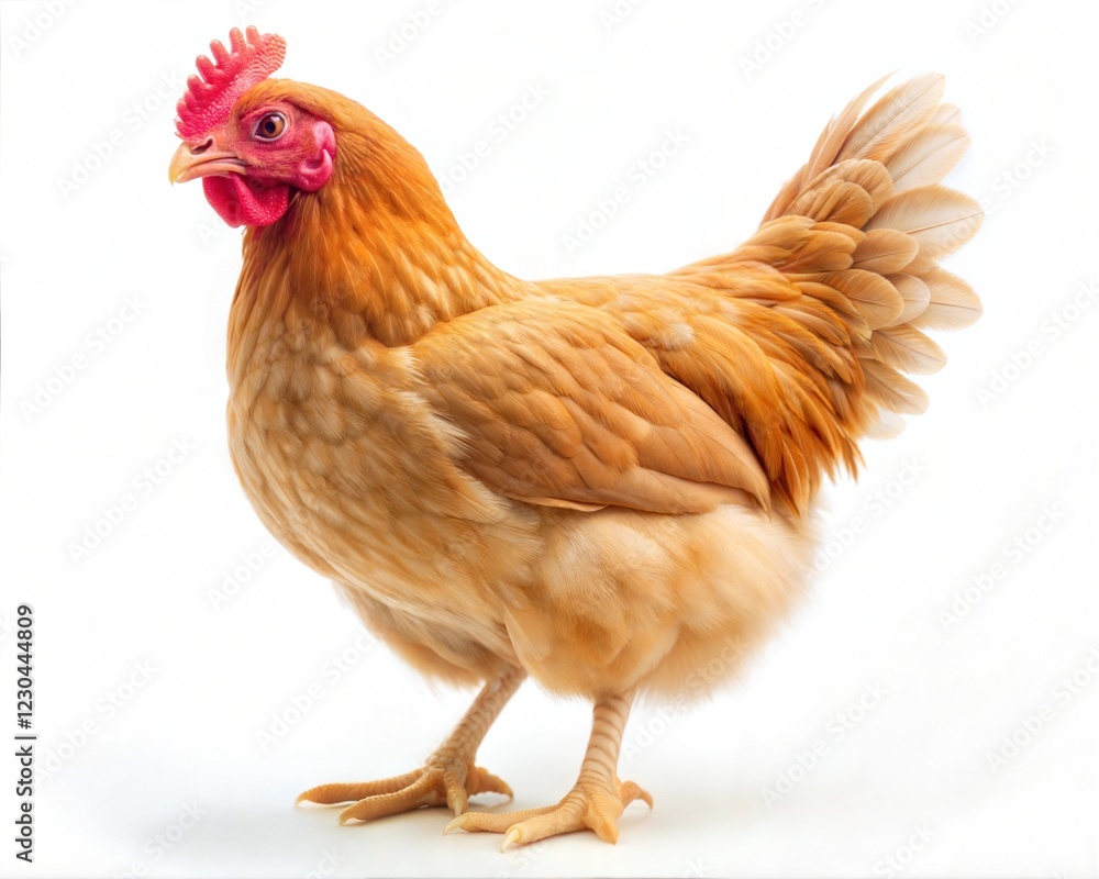 Fototapeta premium Chicken on a white Image