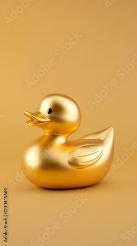 A smooth and modern toy duck with a sleek design photo