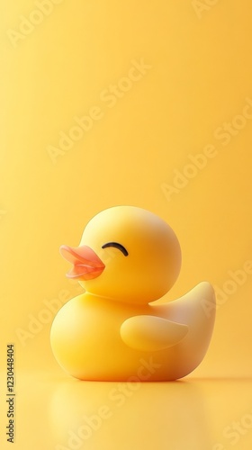 A smooth and modern toy duck with a sleek design photo