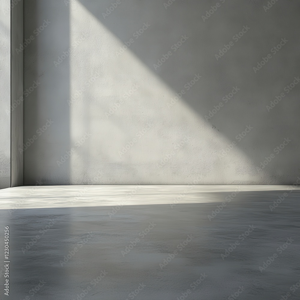 Serene Minimalist Cement Floor with Subtle Gradients and Polished Appearance Serene Minimalist Cement Floor with Subtle Gradients and Polished Appearance