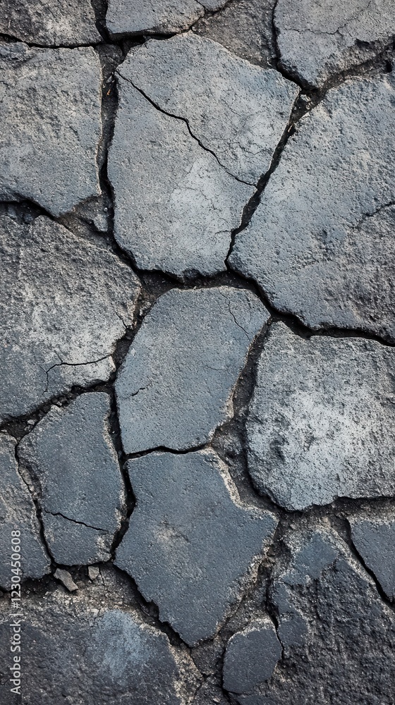 Fototapeta premium Industrial Elegance - Gray Cement Floor with Varied Textures and Tonal Gradients for Background Design
