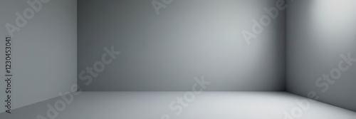 Wallpaper Mural Empty grey room studio, gradient backdrop ideal for product display, design, product photography Torontodigital.ca