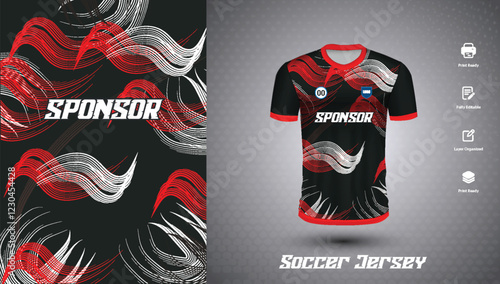 Soccer jersey design for sublimation