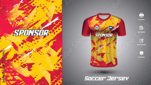 Soccer jersey design for sublimation