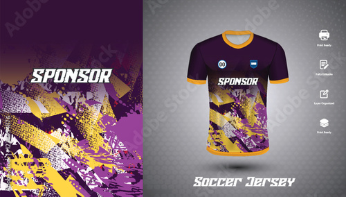 Soccer jersey design for sublimation