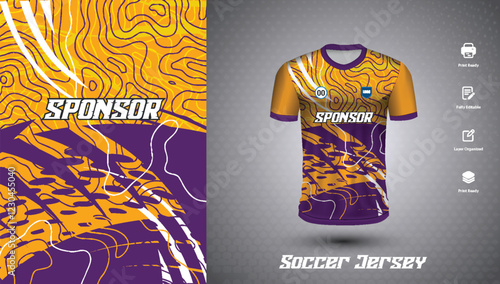 Soccer jersey design for sublimation