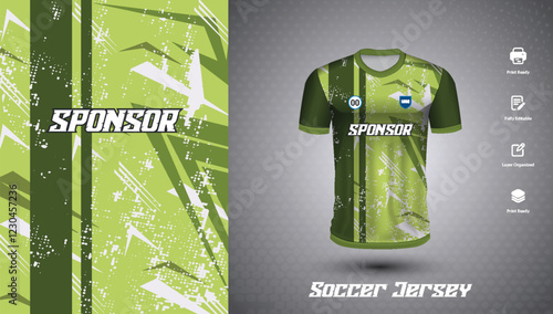 Soccer jersey design for sublimation
