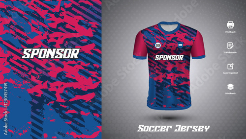 Soccer jersey design for sublimation