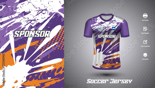 Soccer jersey design for sublimation