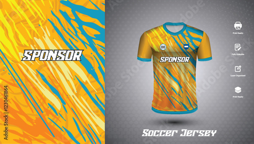 Soccer jersey design for sublimation