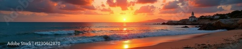 Rotonda in Avola, Sicily with sea and sky at sunset, luce del sole, olive, avola