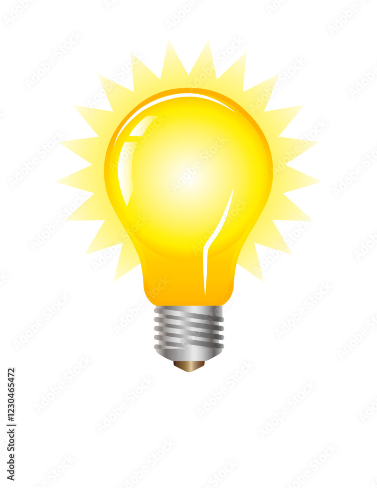 Bright idea lightbulb Bright idea lightbulb