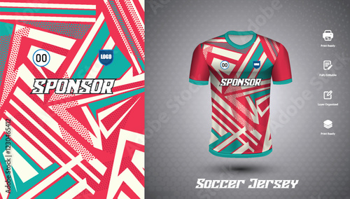 Soccer jersey design for sublimation