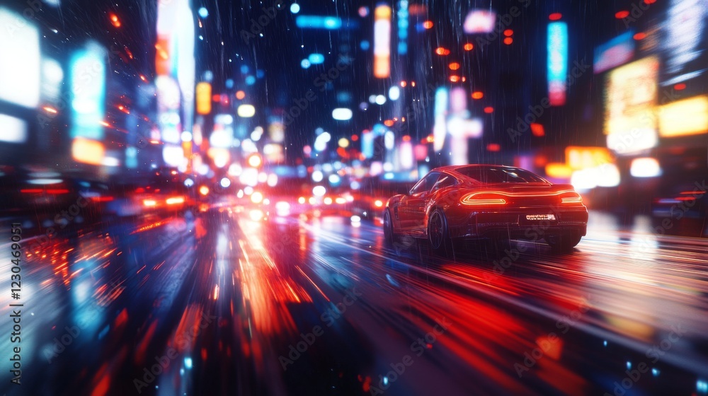 Abstract motion curvy urban road with neon light motion effect applied . Automobile background use concept . Abstract motion curvy urban road with neon light motion effect applied . Automobile background use concept .