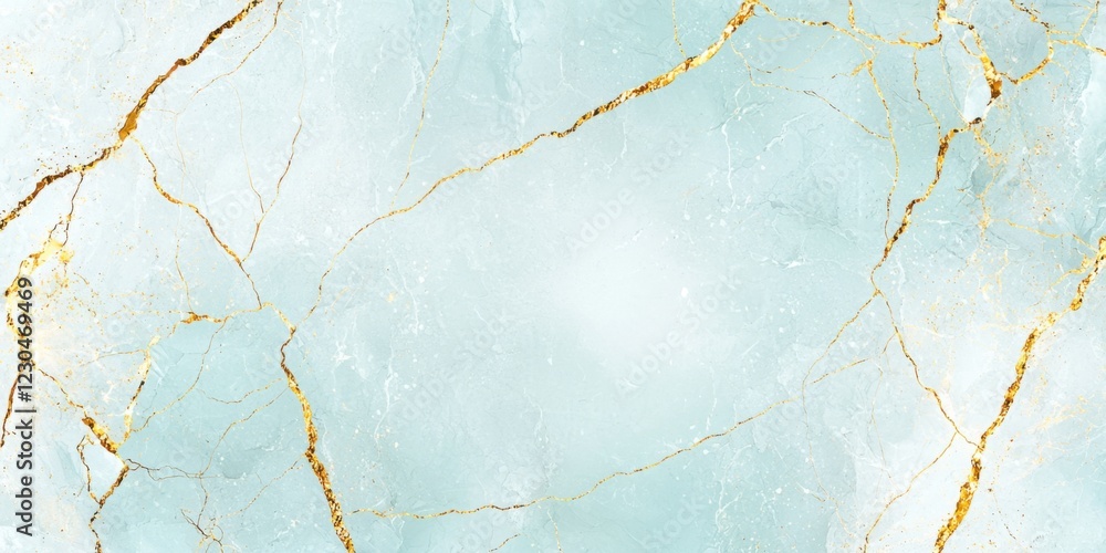 Obraz premium Light Blue and Gold Abstract Texture for Modern Design Projects