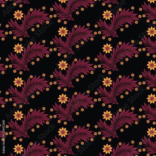 seamless pattern with flowers