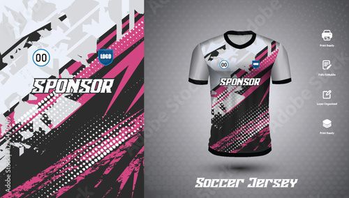 Soccer jersey design for sublimation