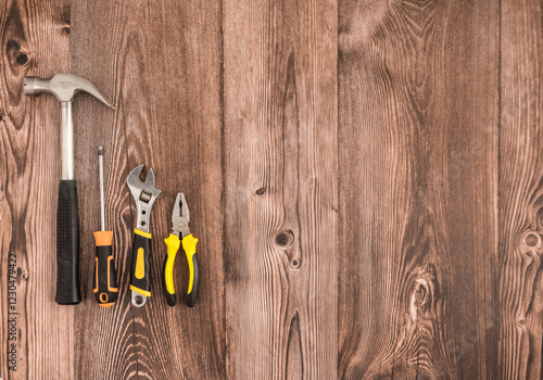 Tools on top of the table