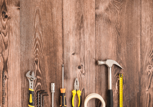 Tools on top of the table