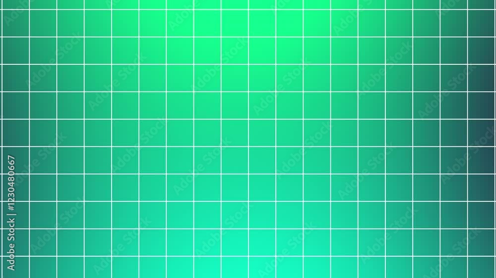 dark green gradient grid background pattern with white line, 4K seamless loop animation dark green gradient grid background pattern with white line, 4K seamless loop animation