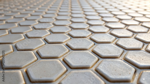 Close-up view of a honeycomb pattern material industrial location surface texture modern environment high-definition concept photo