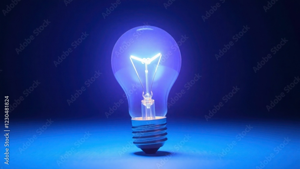 Technology light bulb in the dark Technology light bulb in the dark