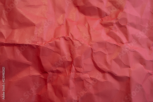 Wallpaper Mural Wrinkled paper texture. Red color. Canvas background Torontodigital.ca