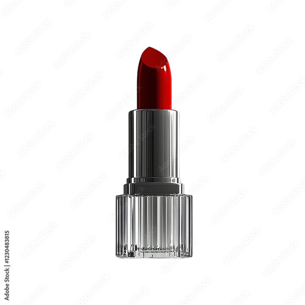 Obraz premium Luxurious lipstick make-up beauty product isolated on a transparent background.