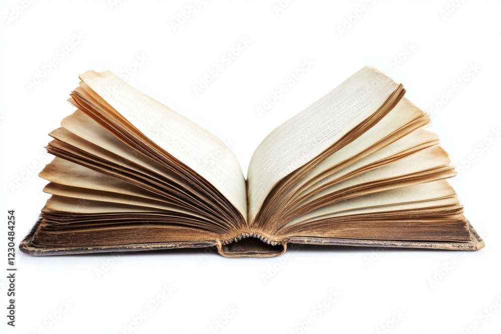 Fototapeta premium Antique Open Book - Vintage Knowledge