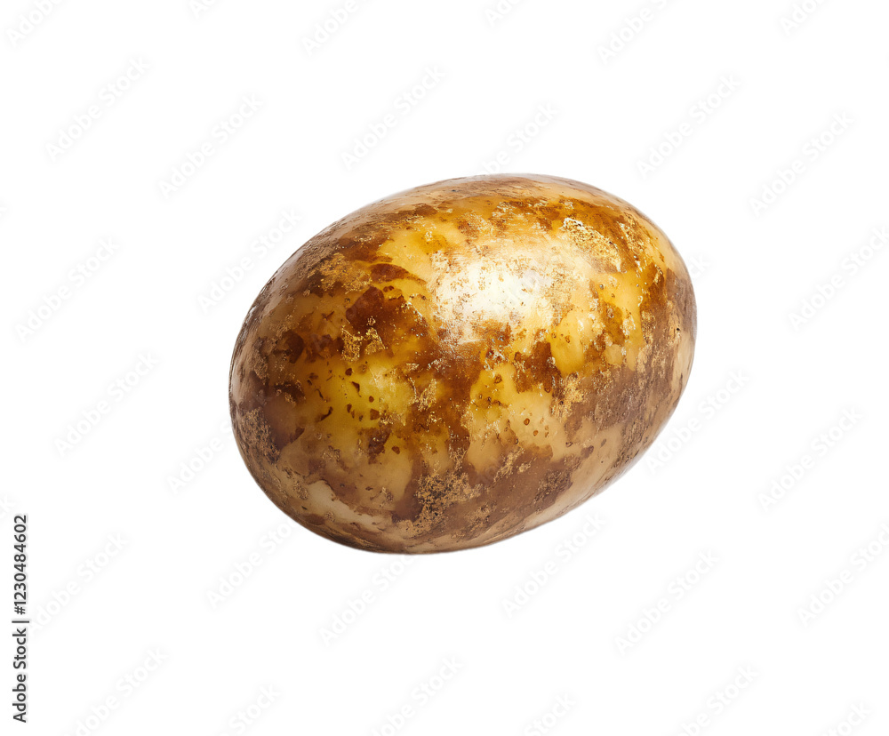 Fototapeta premium 1 potato isolated on transparent background