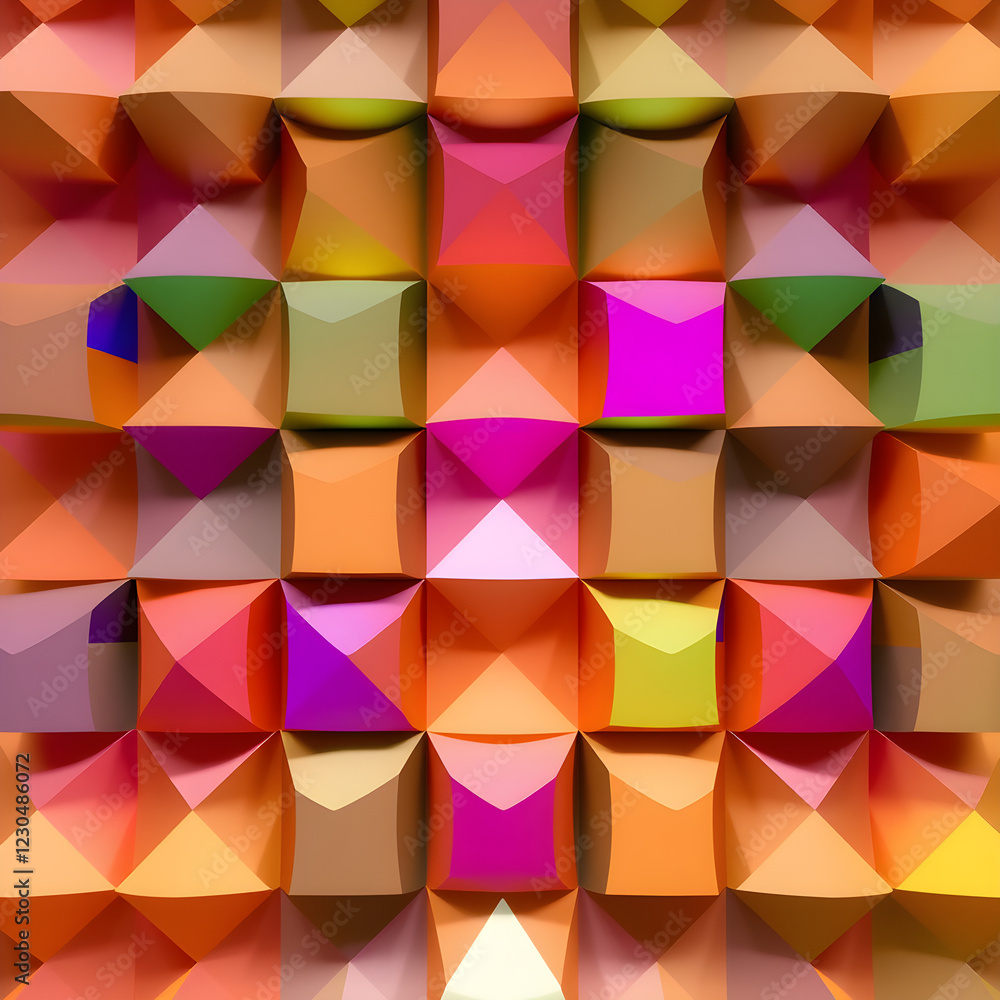 Obraz premium abstract 3d background with squares