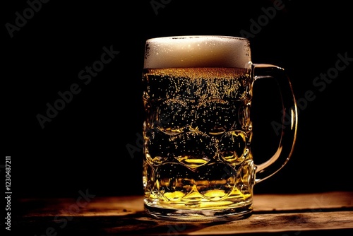 Beer Mug with Foam photo