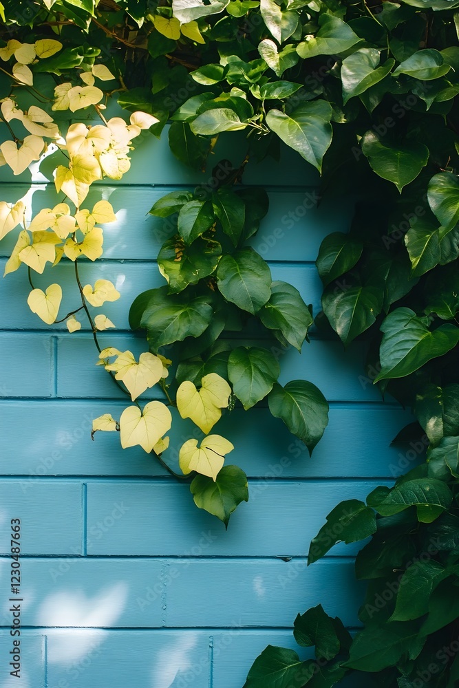 leaves on the wall