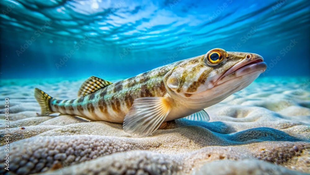 Underwater Drone Photo: Synodus intermedius on Sandy Seabed Underwater Drone Photo: Synodus intermedius on Sandy Seabed