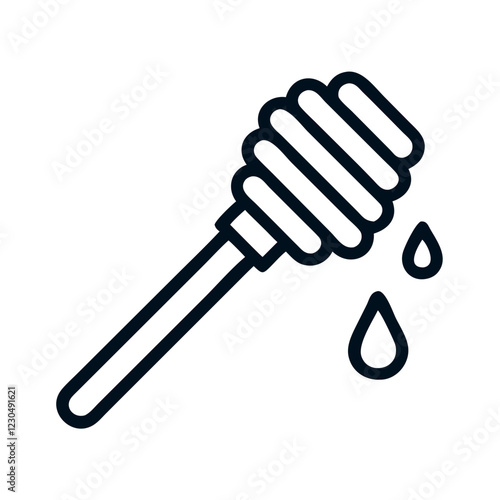 honey dipper icon design