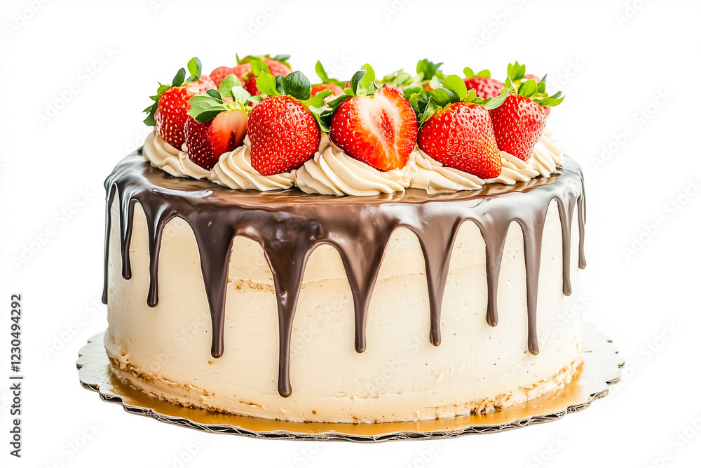Strawberry and Chocolate Ganache Cake Strawberry and Chocolate Ganache Cake