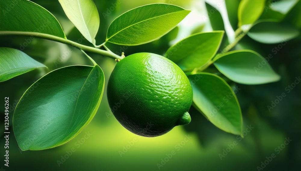 lime on a branch lime on a branch