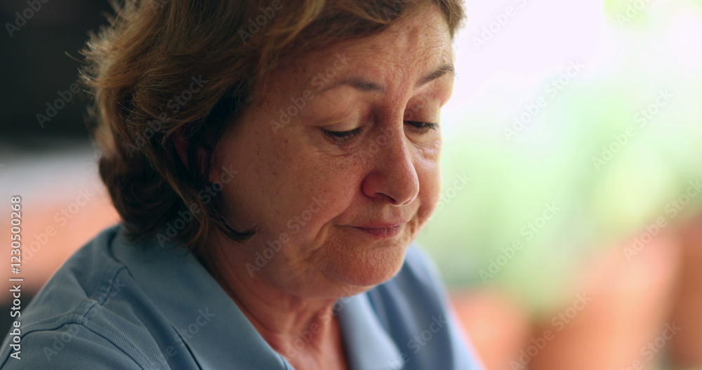Thoughtful woman thinking, lost in thought Thoughtful woman thinking, lost in thought