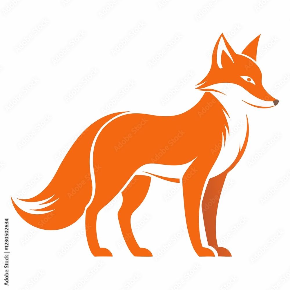 red fox isolated on white red fox isolated on white
