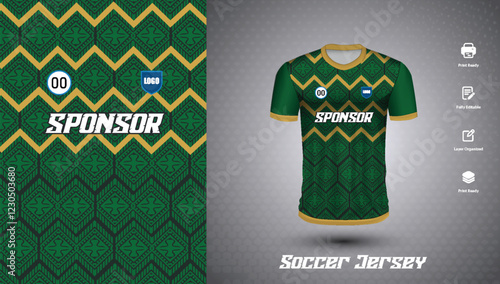 Soccer jersey design for sublimation