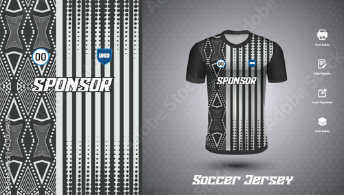 Soccer jersey design for sublimation