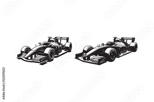 Minimalist Formula Race Car Artwork